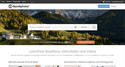 Desktop Screenshot of de.depositphotos.com